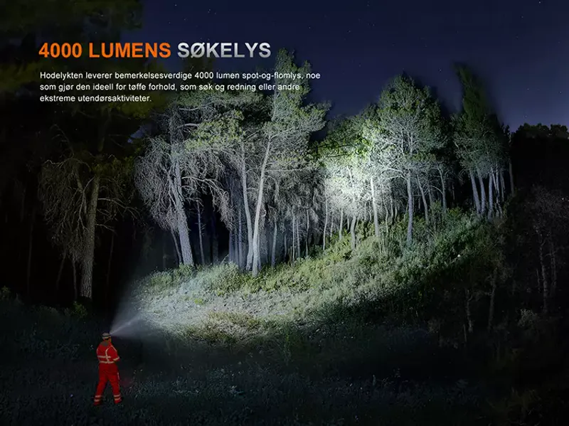 Fenix HP35R Hodelykt 4000LM