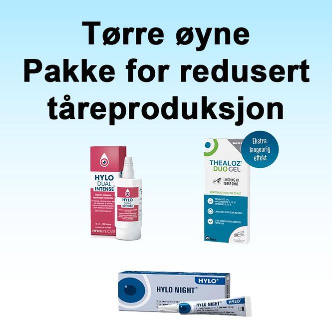 Hovedbilde Redusert tåreproduksjon pakke